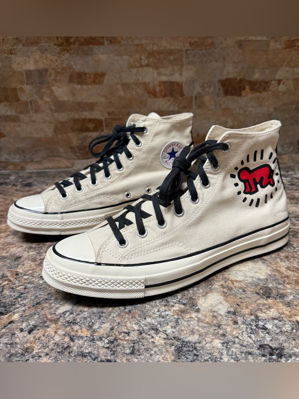 Converse x Keith Haring Radiant Baby Hi Top Sneakers Mens 11.5 / Womens 13.5